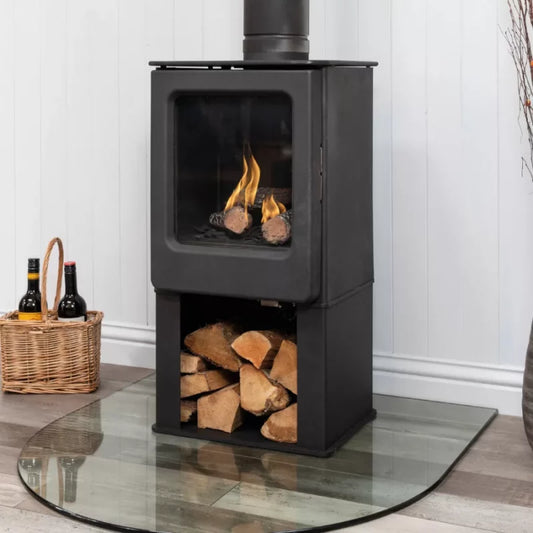 Mendip Ashcott Balanced Flue Log Store Natural Gas Stove