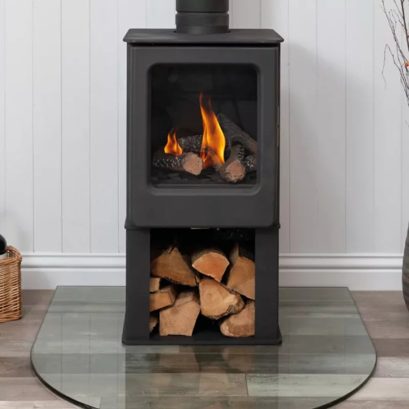 Mendip Ashcott Balanced Flue Log Store Natural Gas Stove