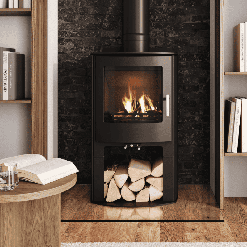 Mendip Churchill 8 Logstore Dual Control Wood Stove