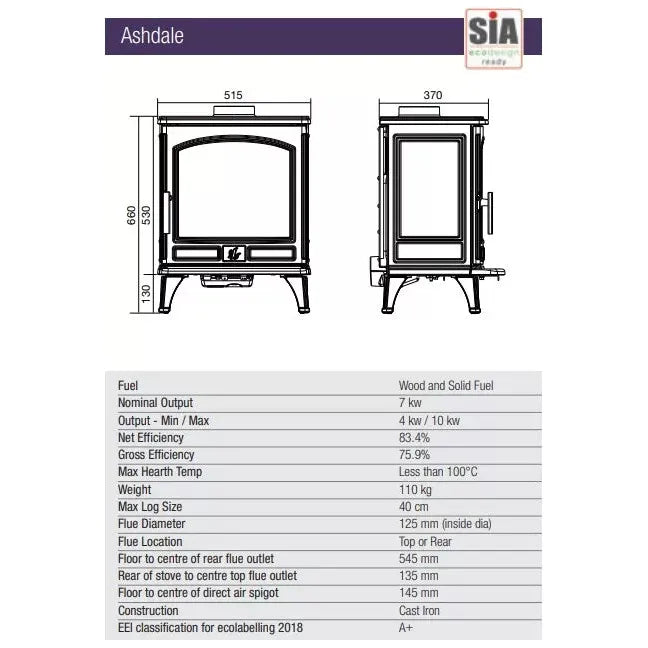 ACR Ashdale Multifuel Stove