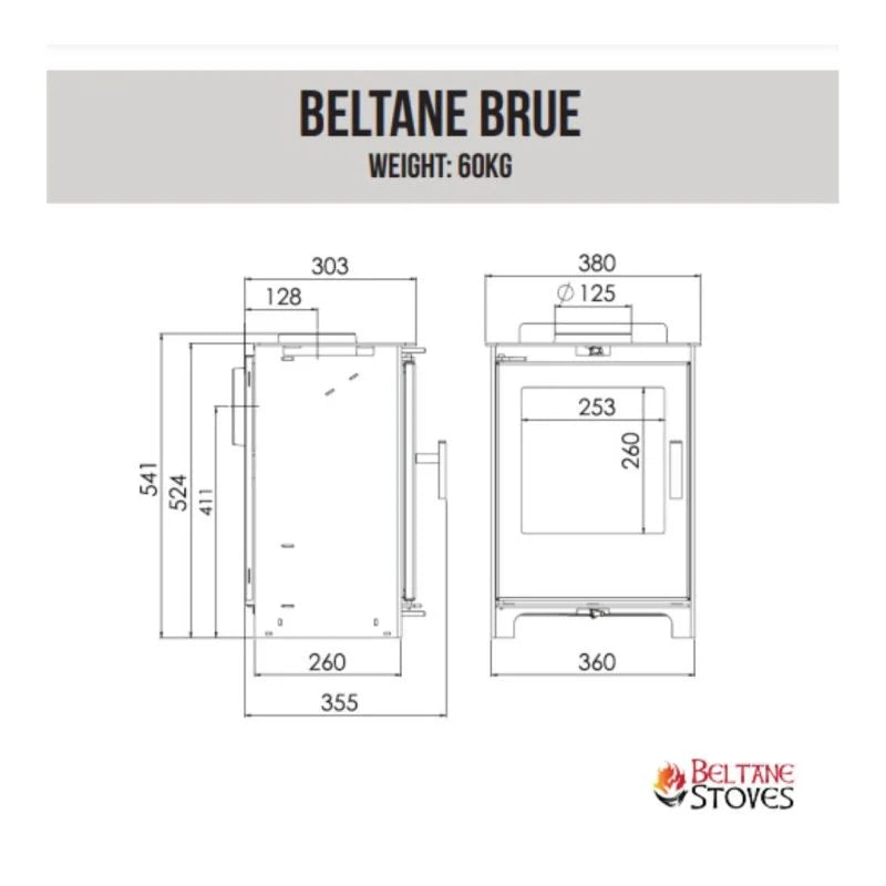 Beltane Brue SE Multifuel Stove