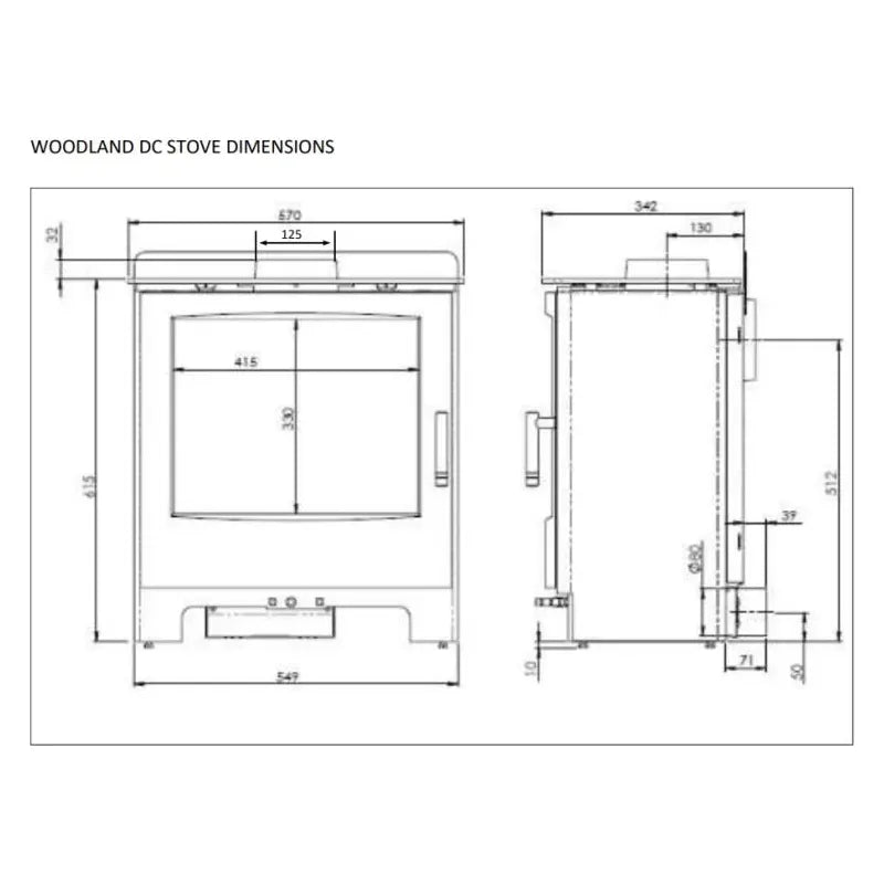 Mendip Woodland SE Dual Control Stove