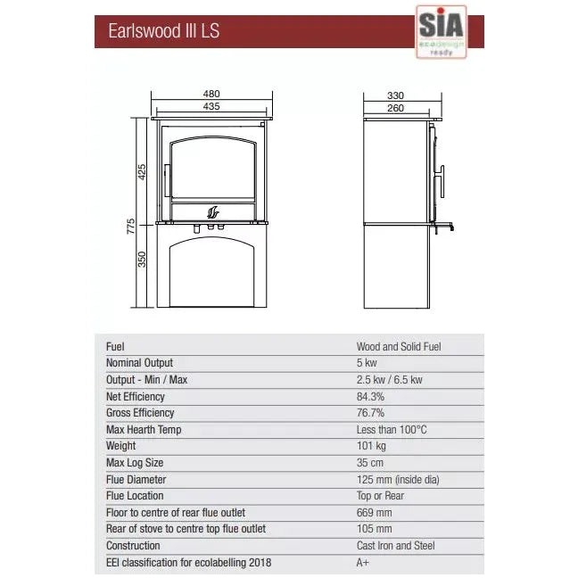 ACR Earlswood III Multifuel Stove