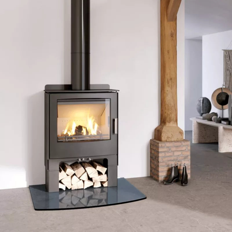 Mendip Woodland Log Store Convection Multifuel Stove