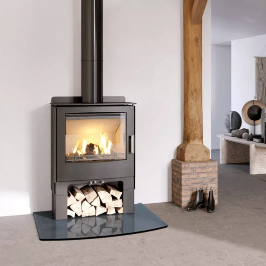 Mendip Woodland SE Log Store Convection Multifuel Stove