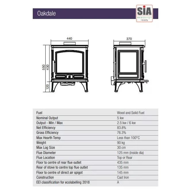 ACR Oakdale Multifuel Stove