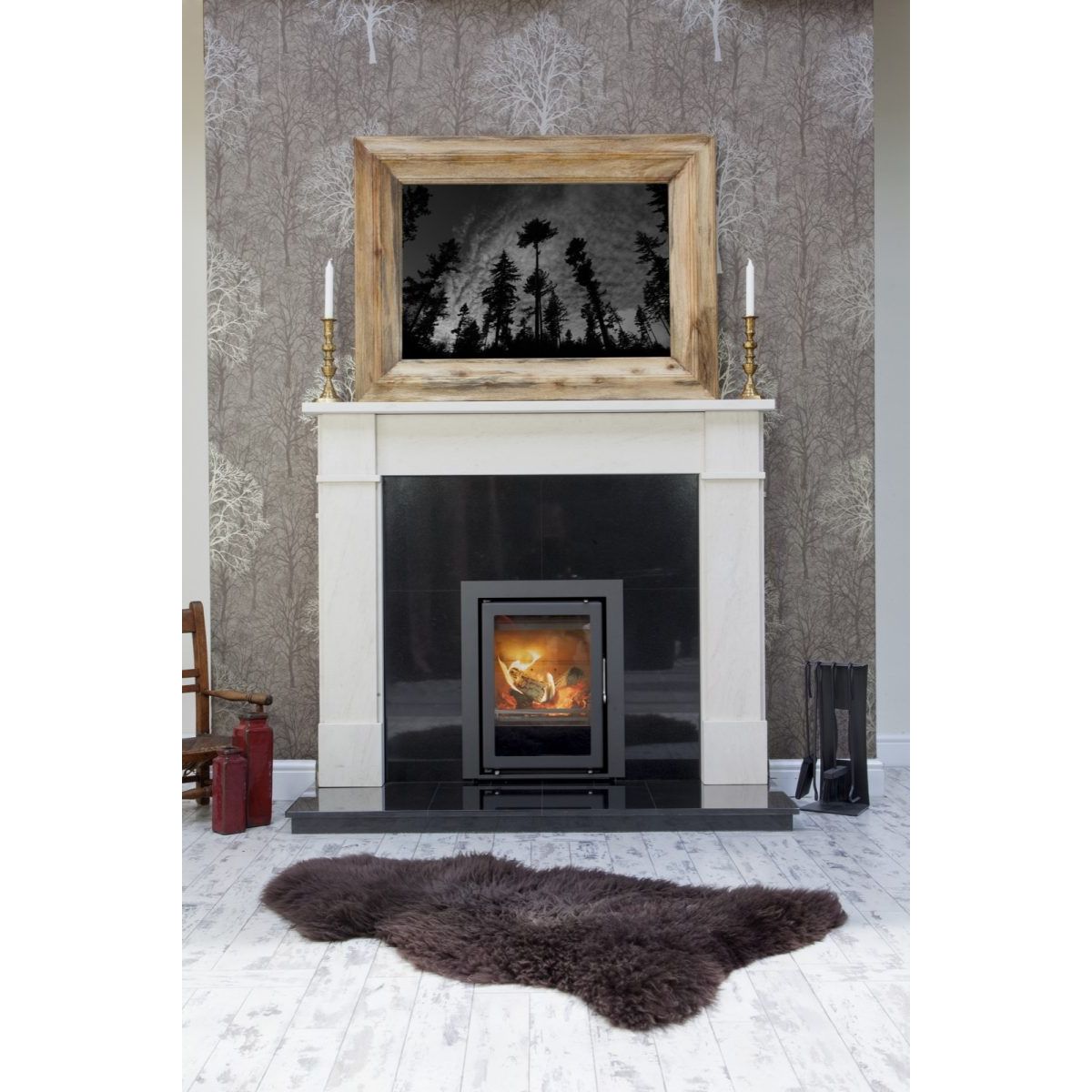 Westfire Uniq 35 SE Inset 3 Sided Multifuel Stove