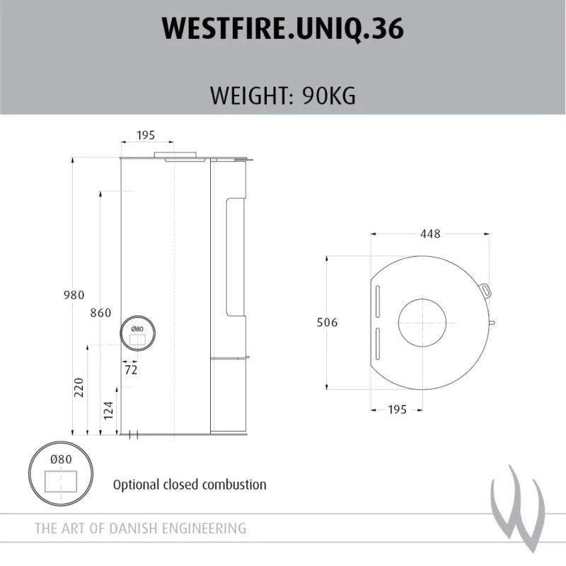 Westfire Uniq 36 Wood Stove