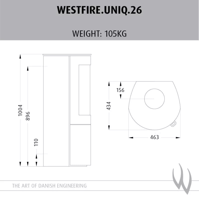 Westfire Uniq 26 SE Wood Stove