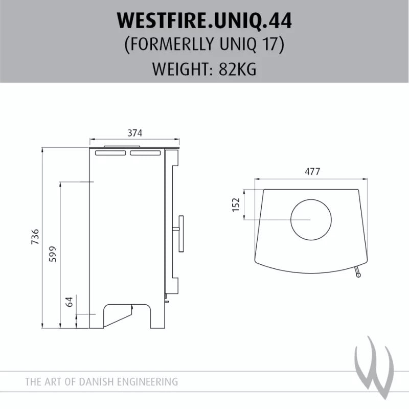 Westfire Uniq 44 SE Wood Stove