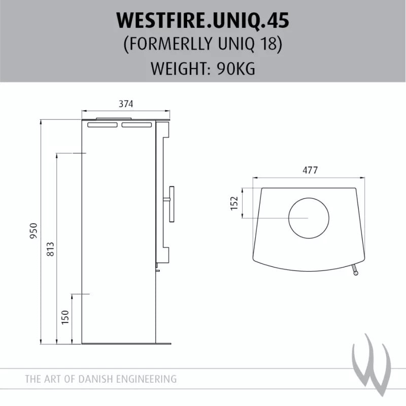 Westfire Uniq 45 SE Wood Stove