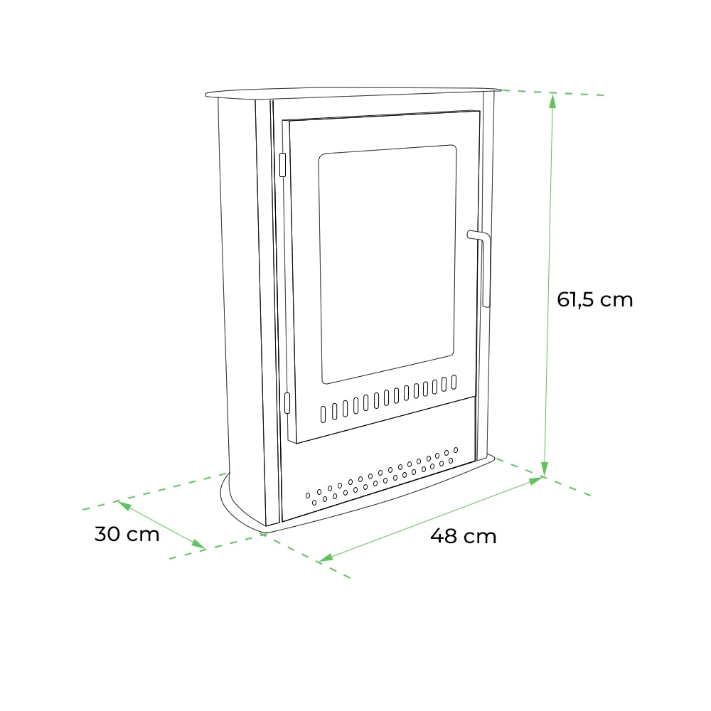 Carson - Small Bioethanol Stove Fireplace