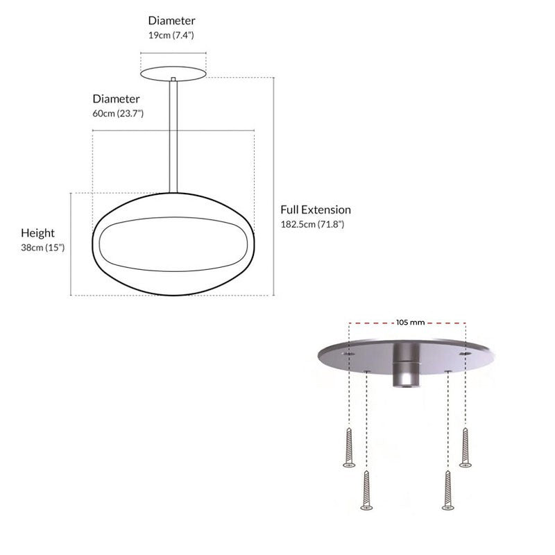 Cocoon Aeris - Black with Steel Mounting Pole