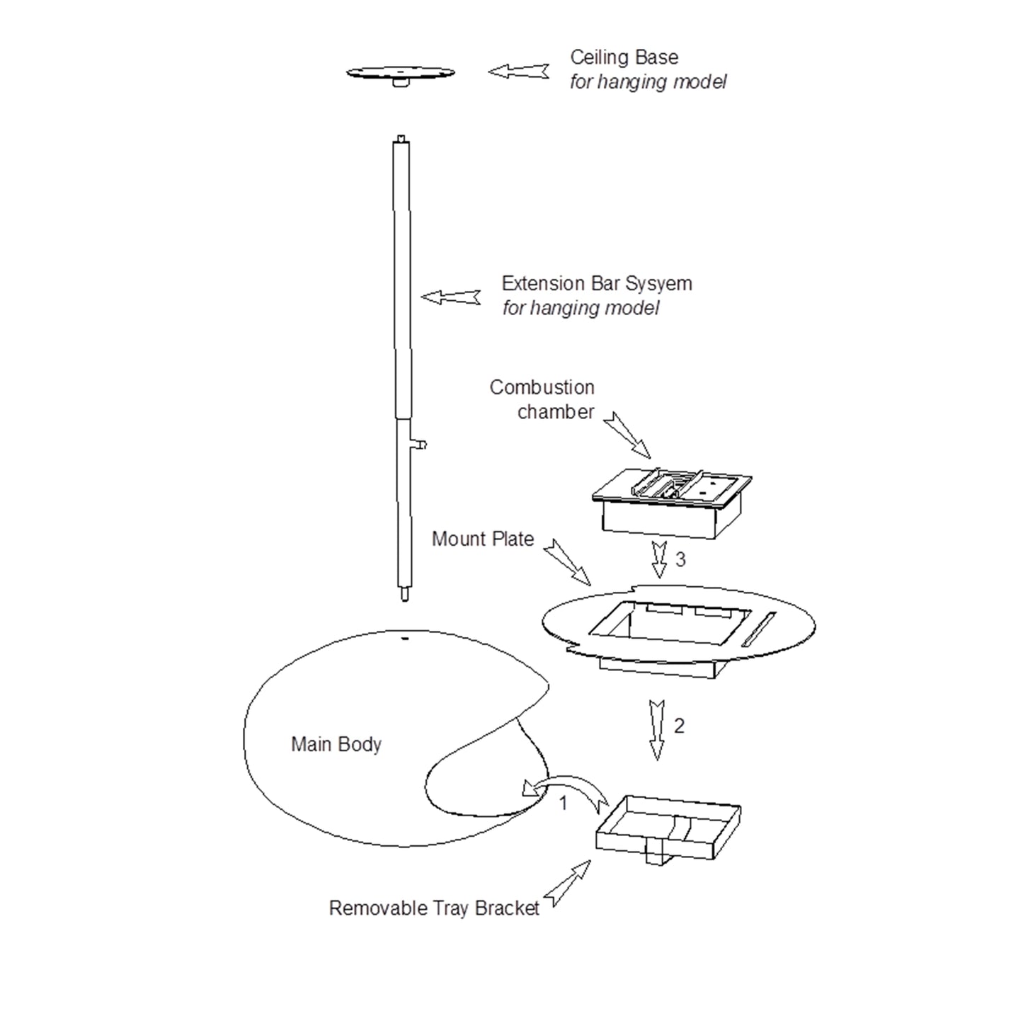 Cocoon Aeris - Black with Steel Mounting Pole