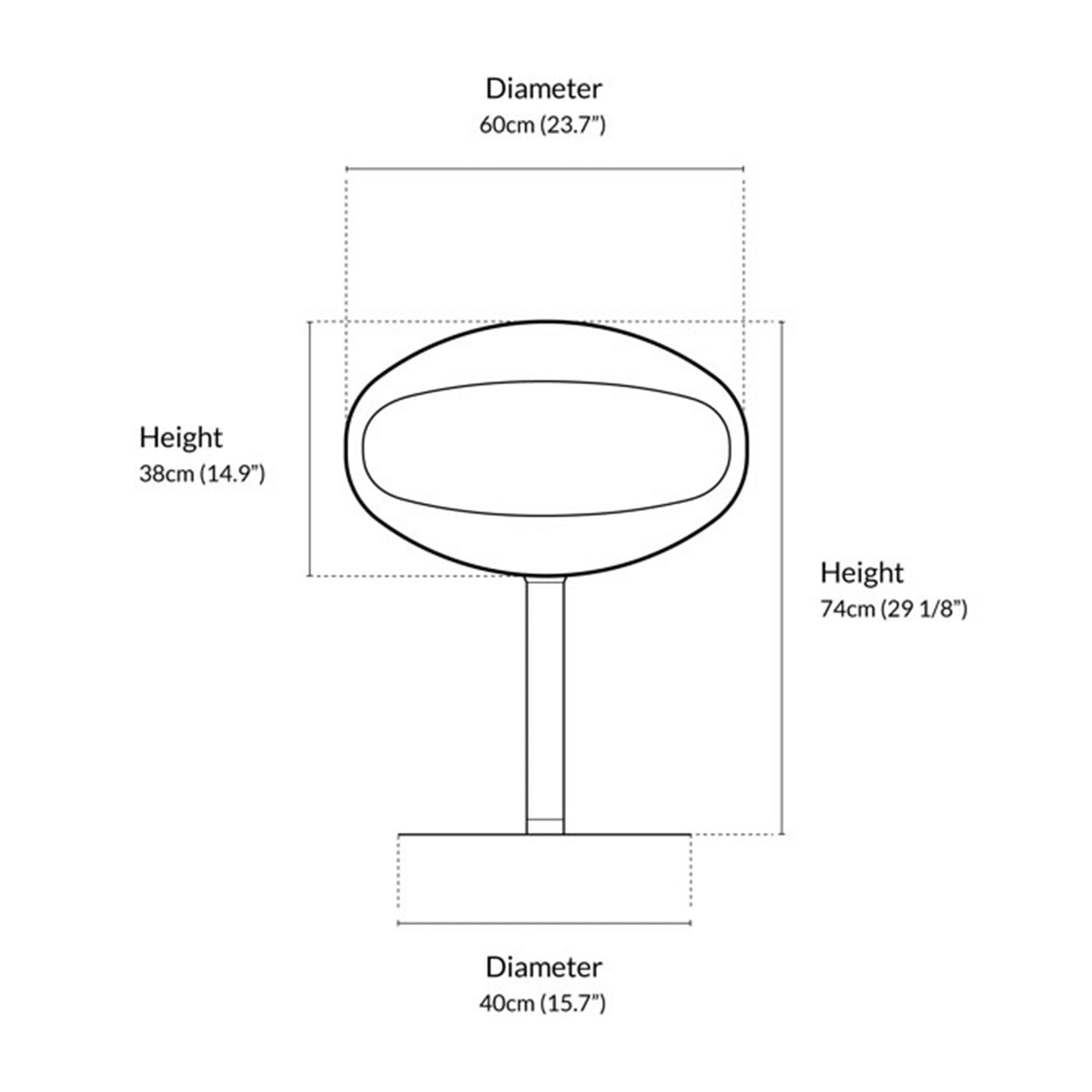 Cocoon Pedestal - White