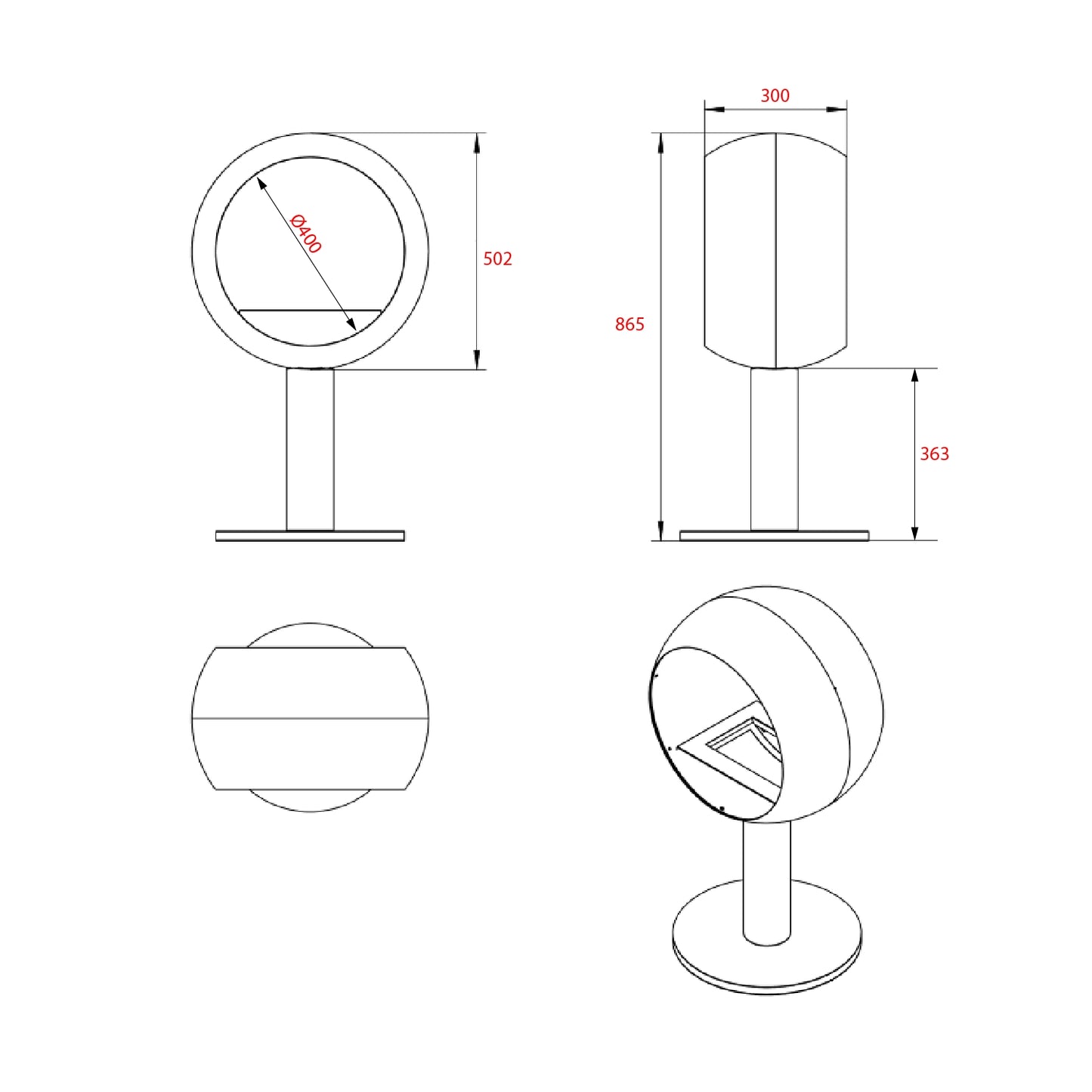 Edmonton 2-sided Freestanding