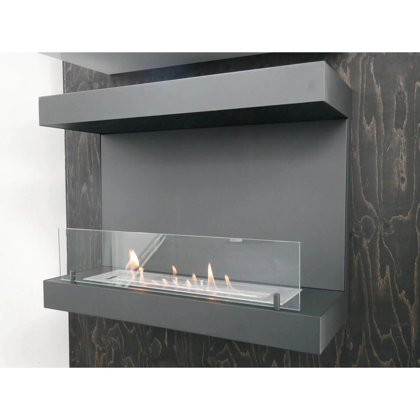 Dakota Black - 3-sided 80 cm Wall Bio fireplace